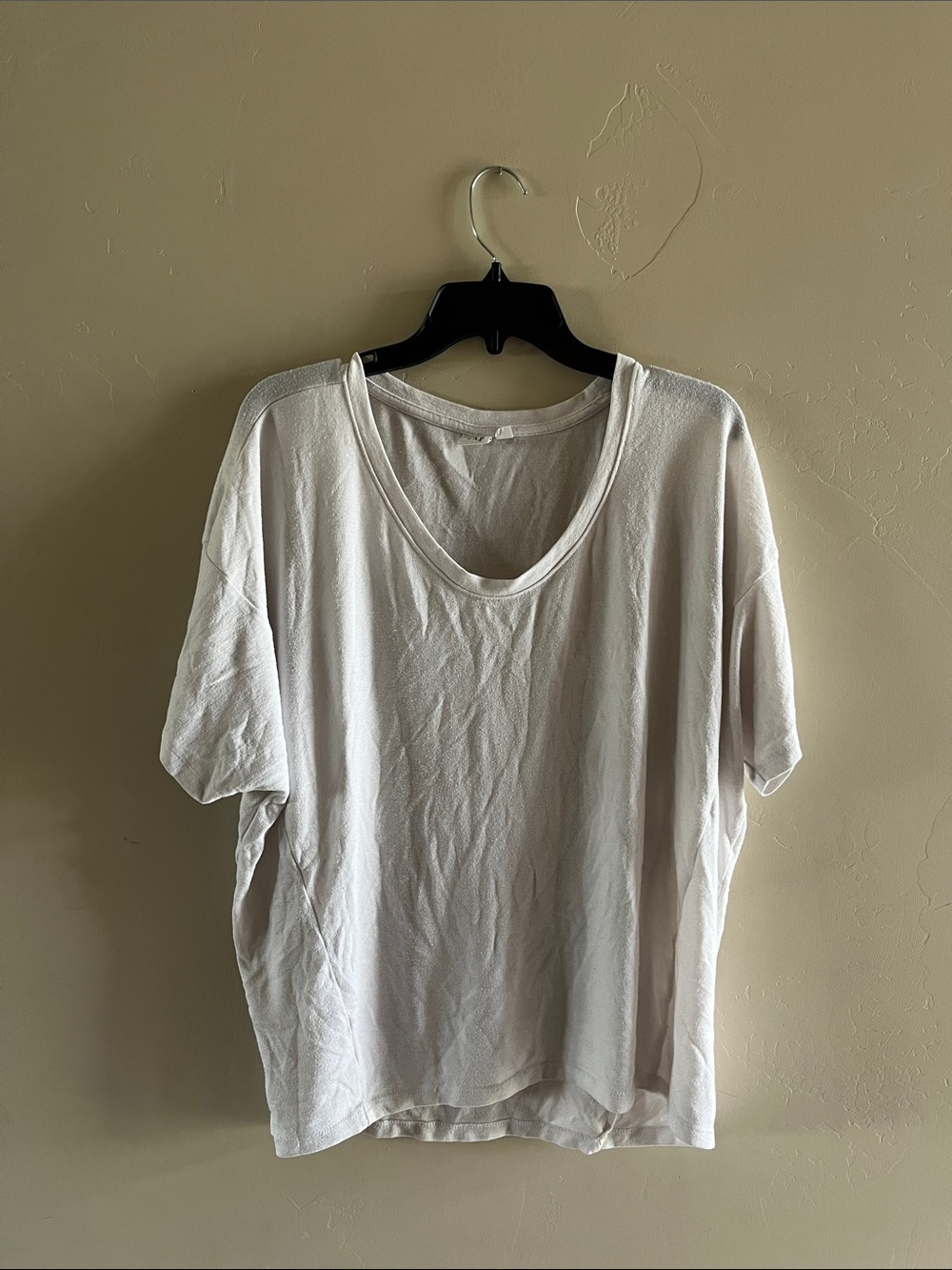 GAP Oversized Scoop Neck Tee - White
